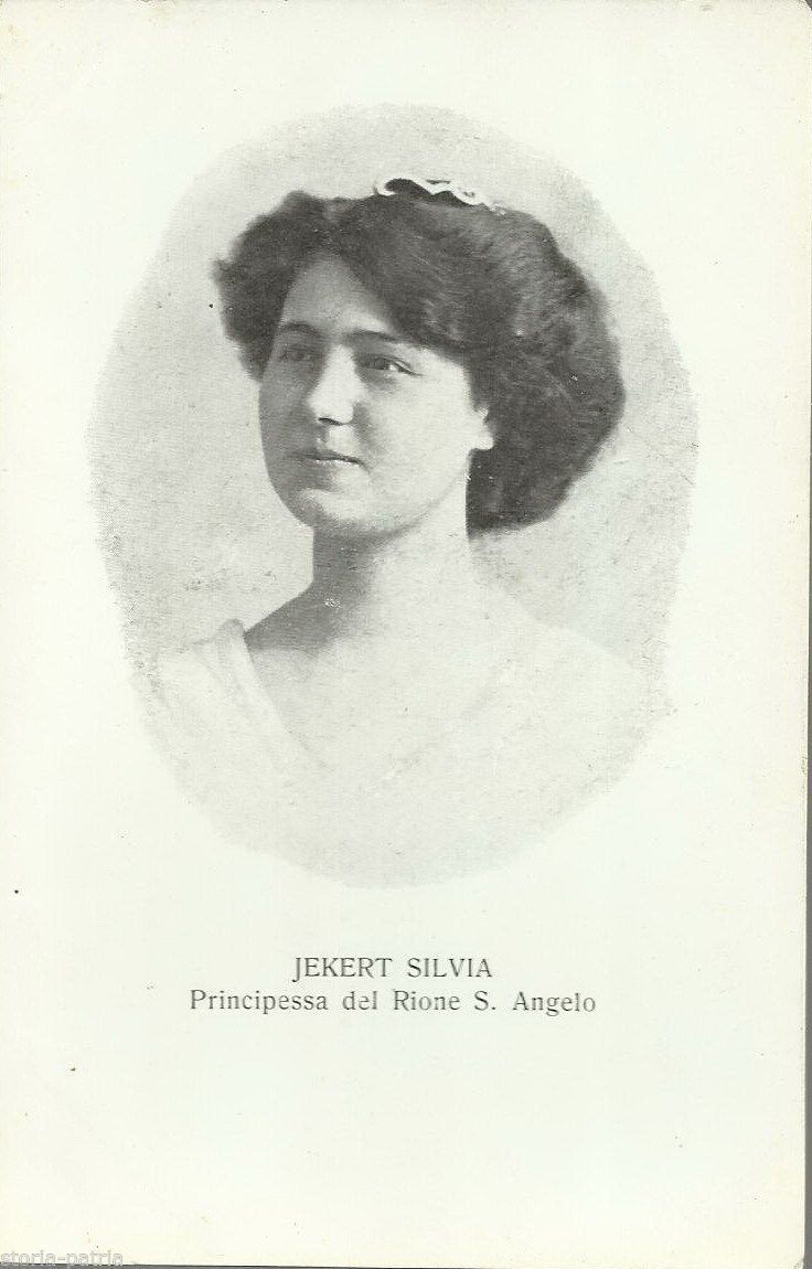 Cartolina Della Principessa Silvia Jekert, Rione Sant'Angelo, Roma, Anni '20