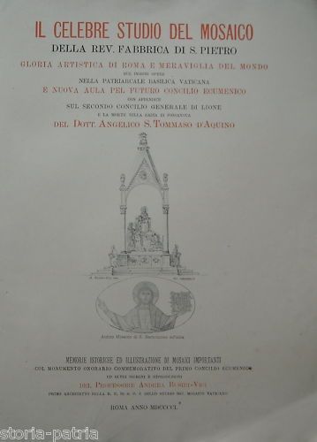 Mosaici Vaticani: Il Celebre Studio Della Rev. Fabbrica Di S. Pietro   Andrea Busiri Vici, 1901
