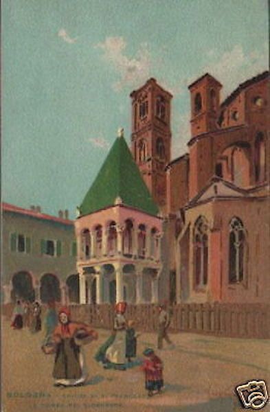 Cartolina Di Bologna: Chiesa Di San Francesco E Tombe Dei Glossatori, 1902