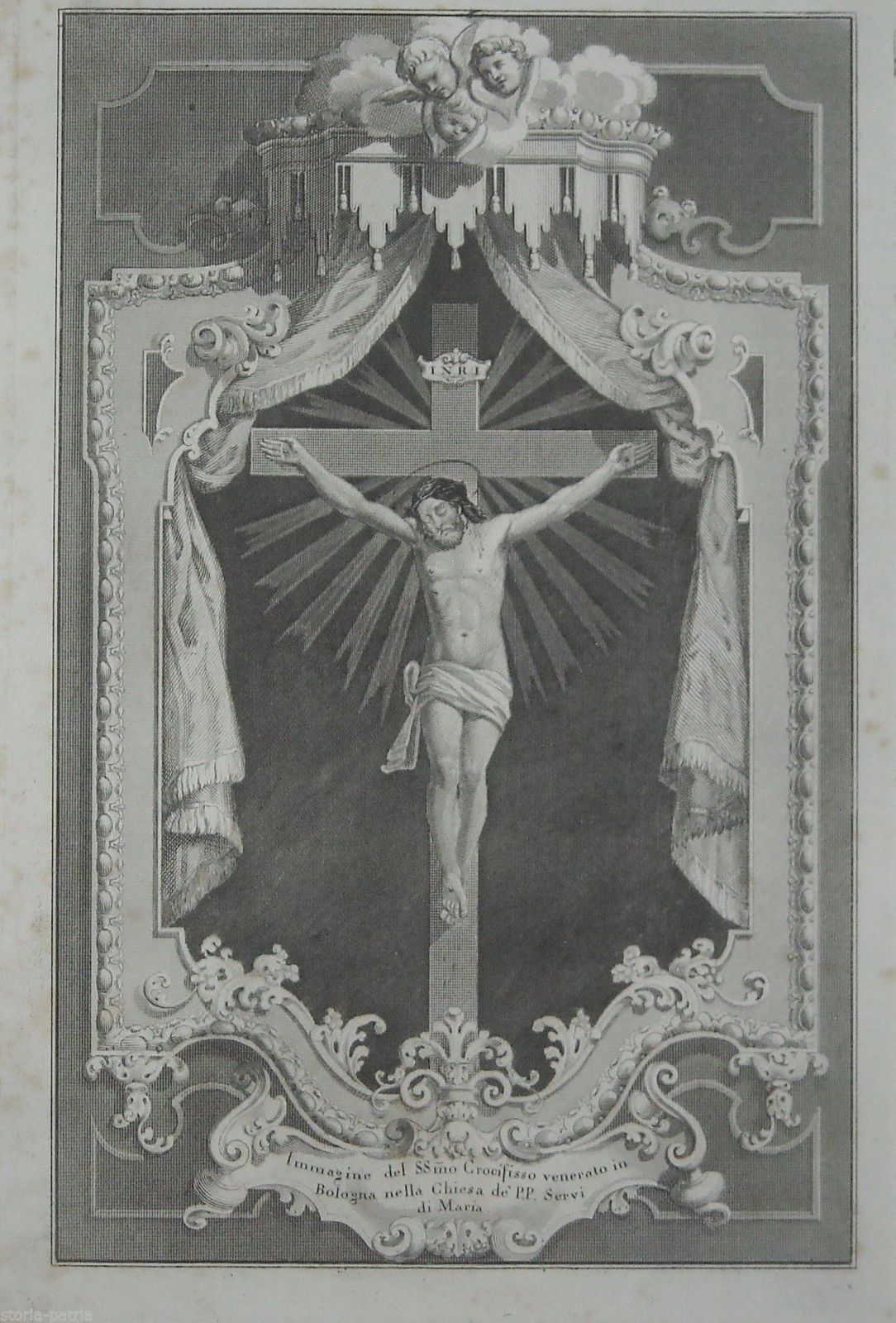 Incisione Del Santissimo Crocifisso, Chiesa Dei Servi Di Maria, Bologna, Metà XIX Secolo