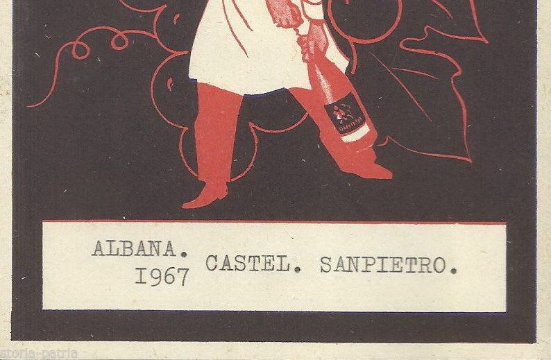 Etichetta Vino Albana Castel San Pietro 1967 Originale Vintage