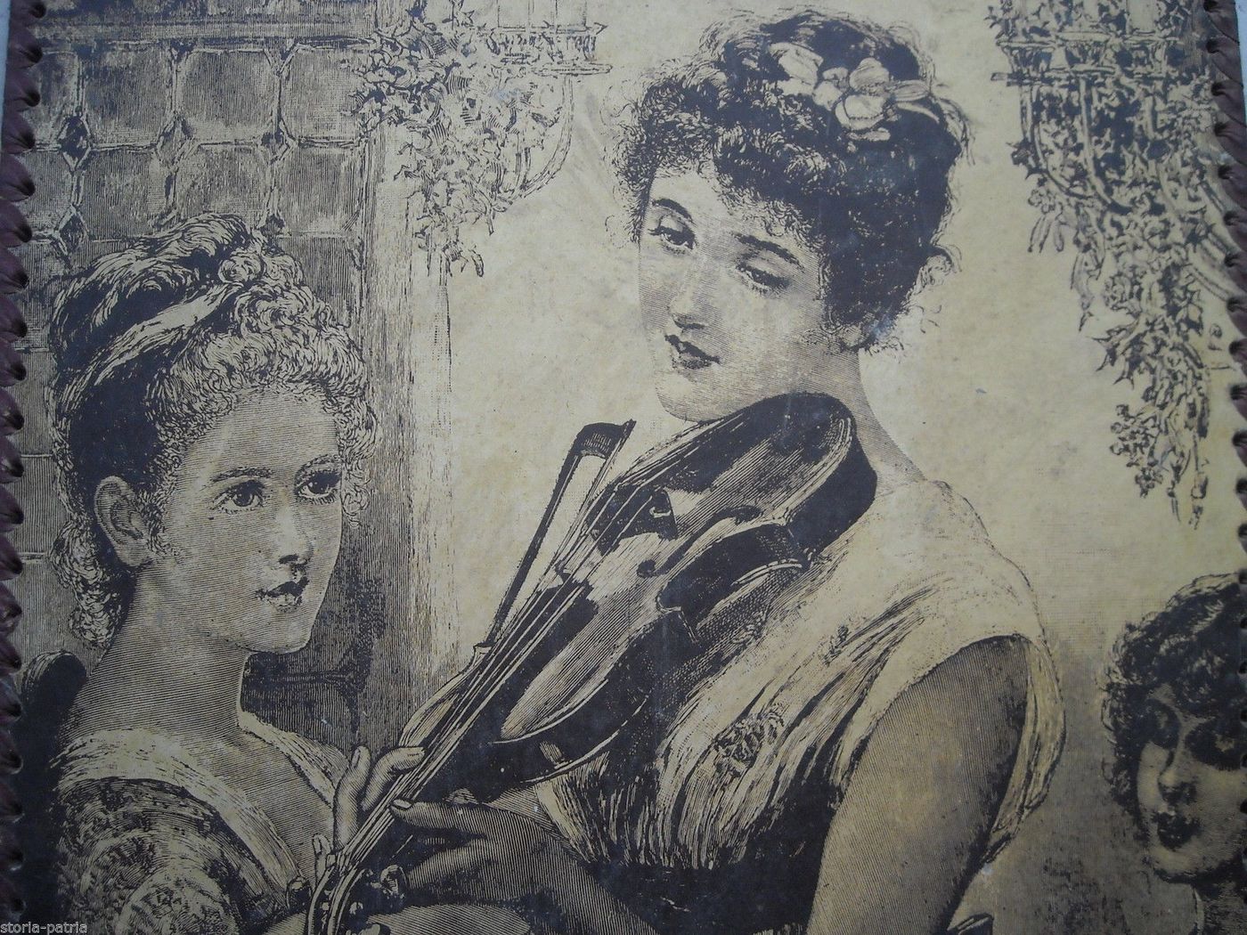Stampa Liberty Gaspari Morciano Di Romagna Violinista, Anni '20 '30