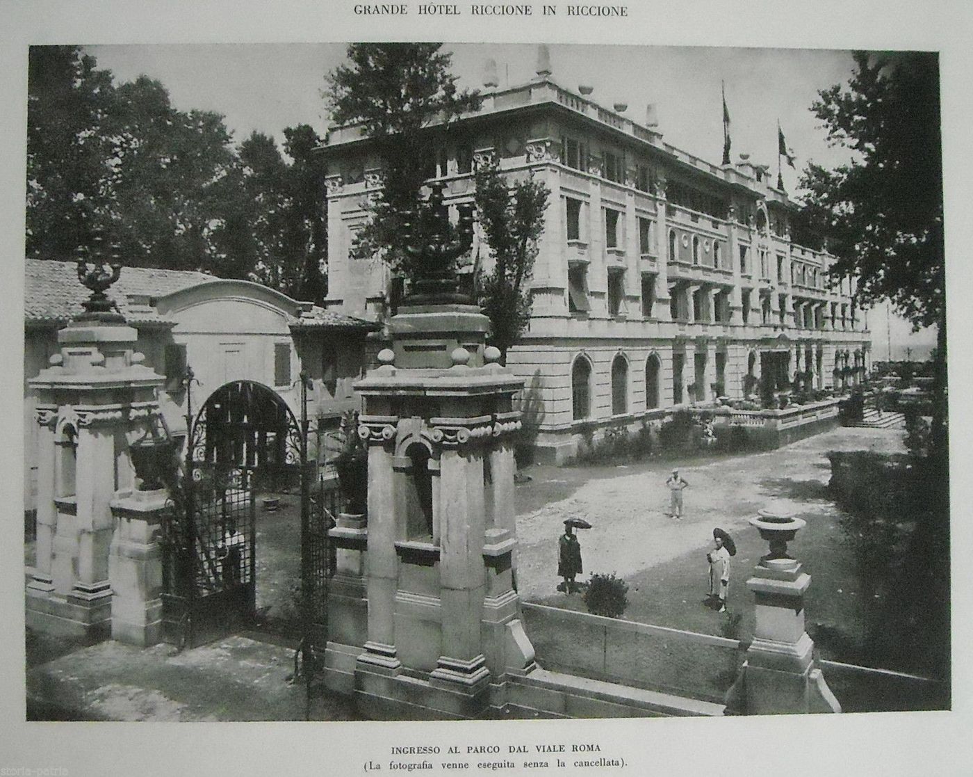 Grande Hotel Riccione. Stampa Architettonica, Anni '30. Progetto Di Rutilio Ceccolini