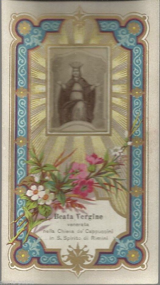 Santino Beata Vergine, Chiesa Dei Cappuccini, Rimini 1903