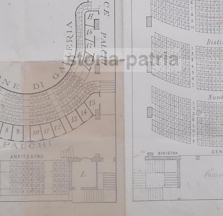 Planimetria Del Teatro Morgana Di Roma, Inizio '900 (già Teatro Brancaccio)