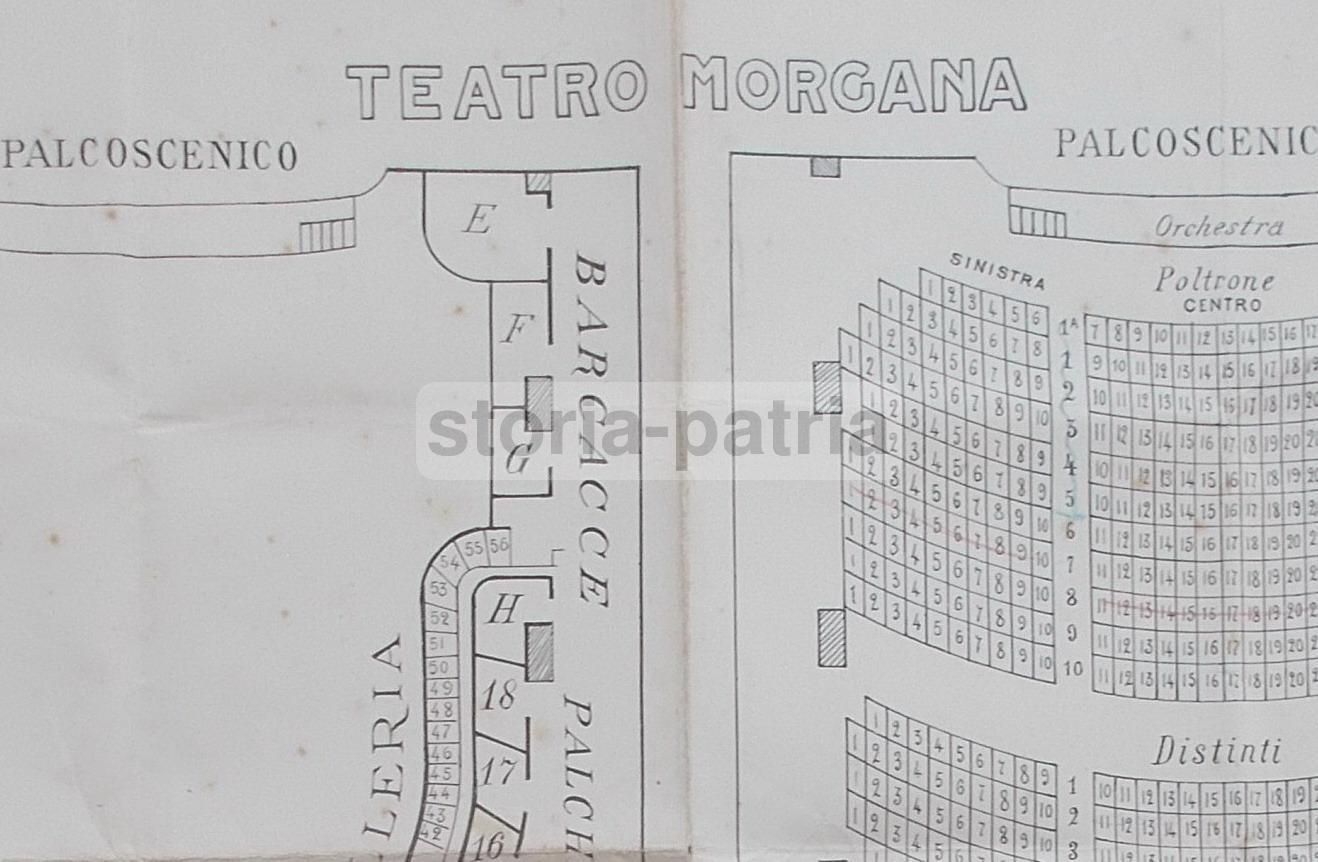 Planimetria Del Teatro Morgana Di Roma, Inizio '900 (già Teatro Brancaccio)