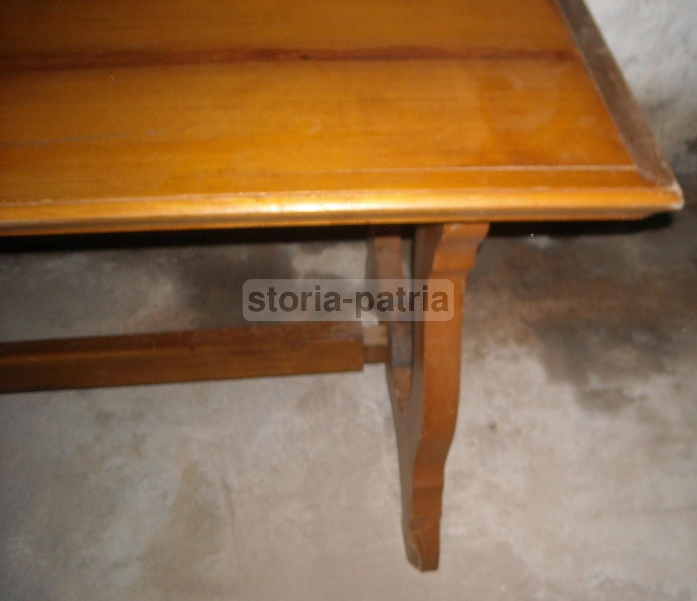 Tavolo Scrittoio Stile Fratino In Legno Massello Da Restaurare