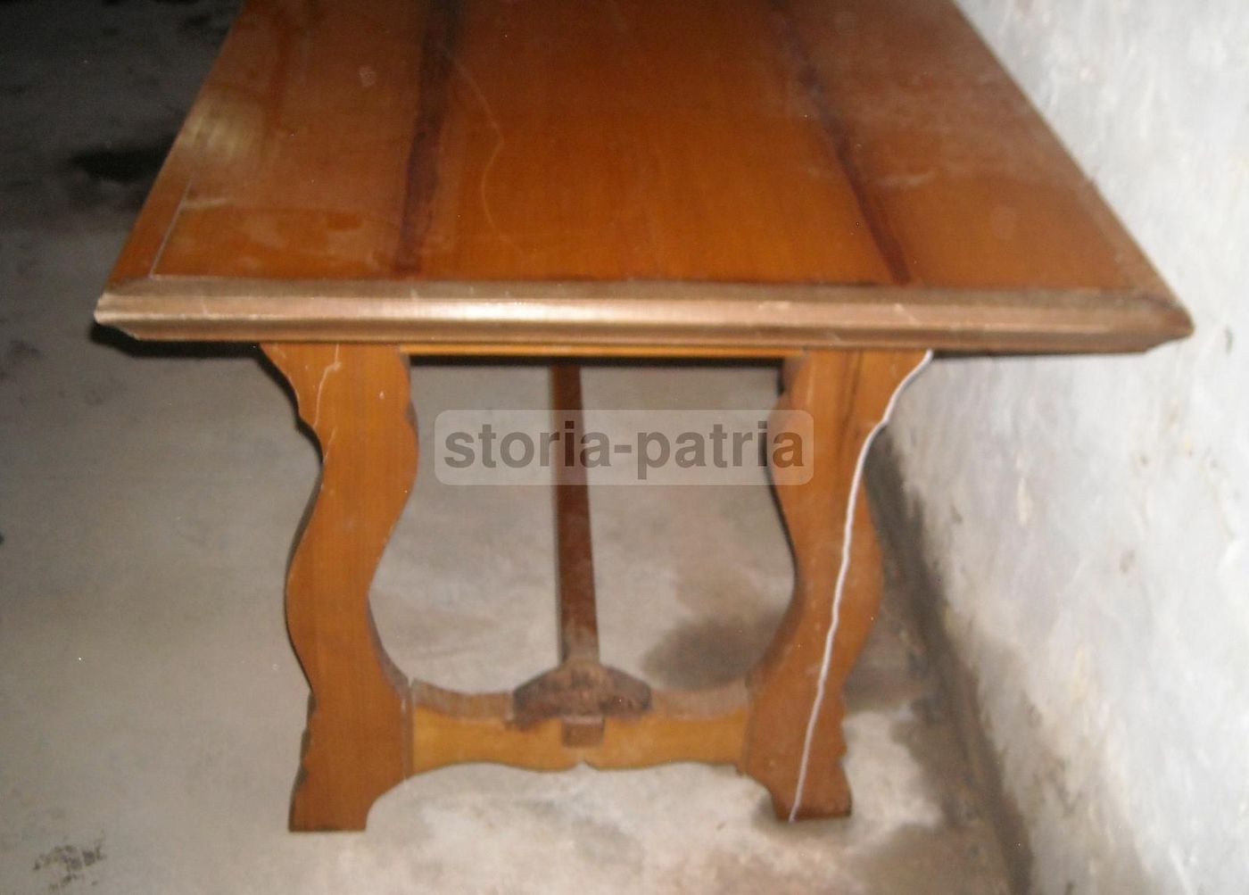 Tavolo Scrittoio Stile Fratino In Legno Massello Da Restaurare