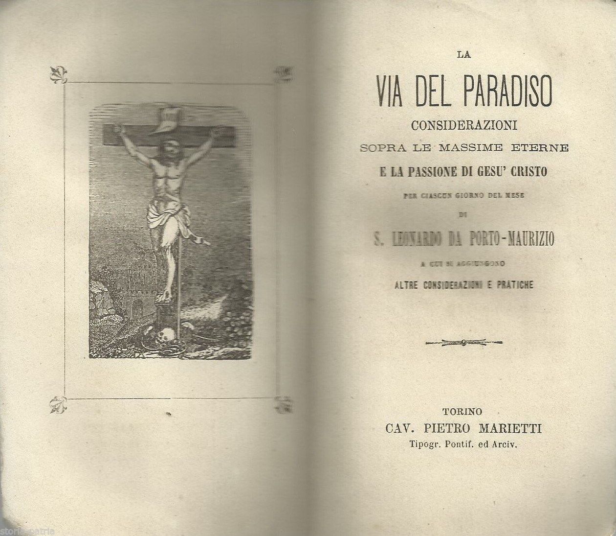 La Via Del Paradiso Di San Leonardo Da Porto Maurizio, 1873