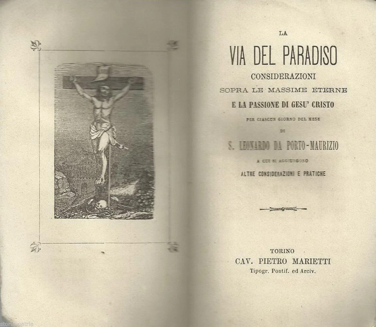 La Via del Paradiso di San Leonardo da Porto Maurizio, 1873