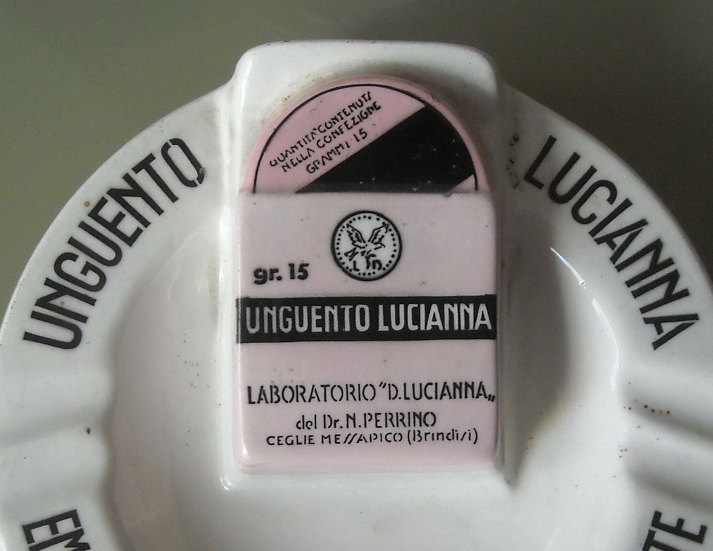 Posacenere Pubblicitario Farmacia Lucianna Perrino Ceglie Messapica