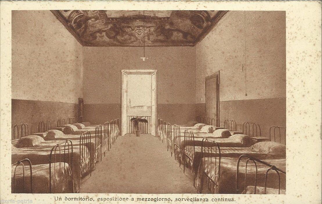 Cartolina Storica Collegio Genovesi Salerno Dormitorio Anni '20