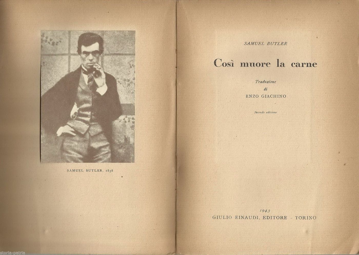 Così Muore La Carne   Samuel Butler   Einaudi 1943