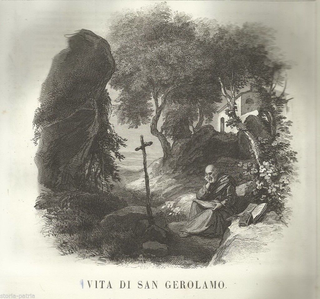Vita Di San Gerolamo, F. Zenone Collombet, Francia, Fine '800