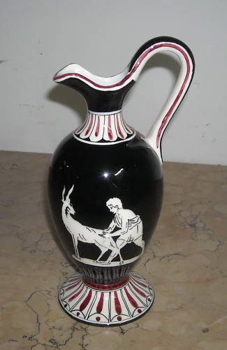 Bottiglia Ceramica Marmaca San Marino Decorazione Neoclassica