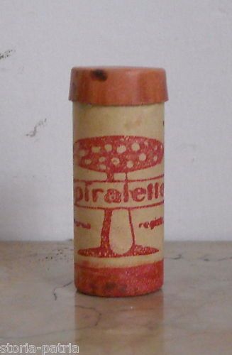 Astuccio Spiralette Moschicida Vintage Anni '50 Fungo Velenoso