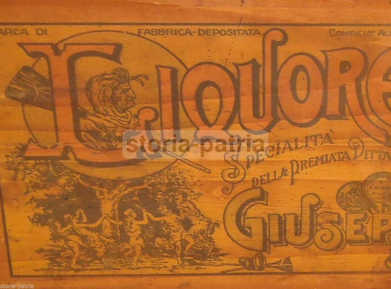 Wooden Crate, Strega Alberti Liqueur, Benevento, 1930s, Advertising