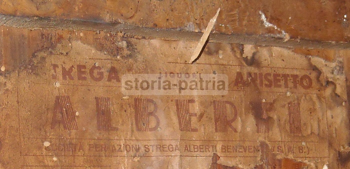Cassa In Legno Liquore Strega Alberti Benevento Anni '30 Pubblicità
