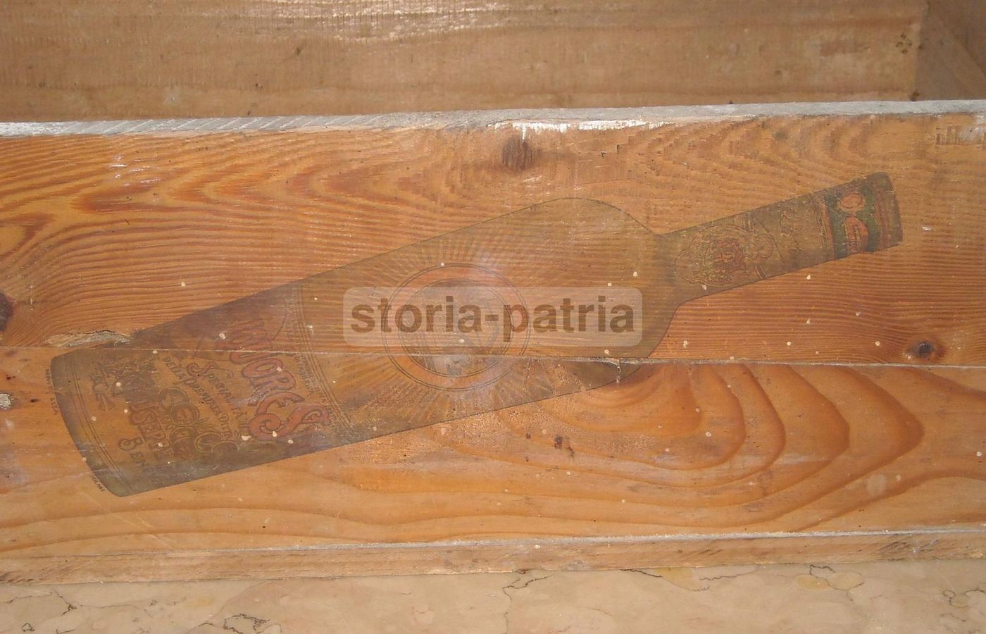 Cassa In Legno Liquore Strega Alberti Benevento Anni '30 Pubblicità