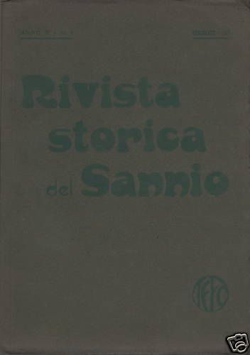 Rivista Storica Del Sannio 1919 Benevento Irpinia Carboneria