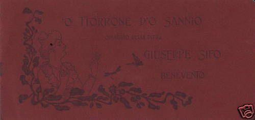 Spartito Musicale Pubblicitario Torrone Sifo Benevento Liberty