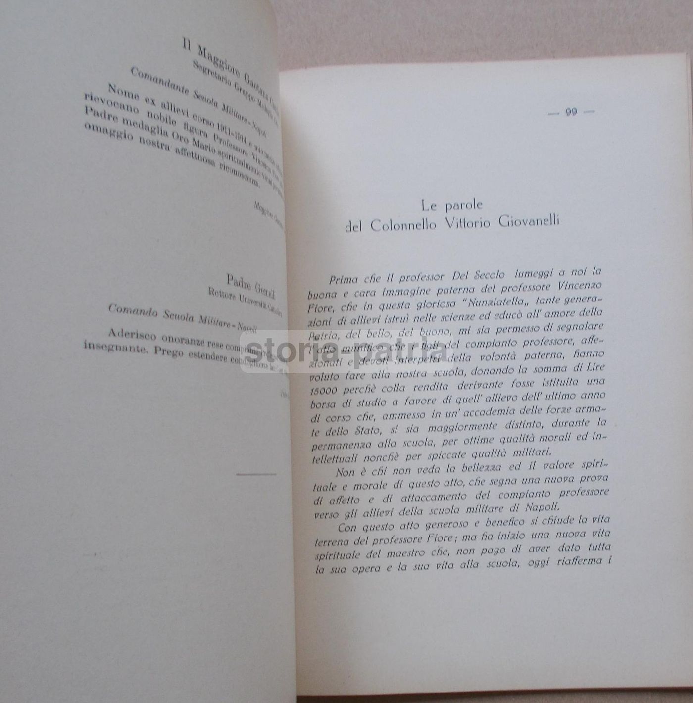 In Memoria Di Vincenzo Fiore 1937 Necrologio Illustrato Capua