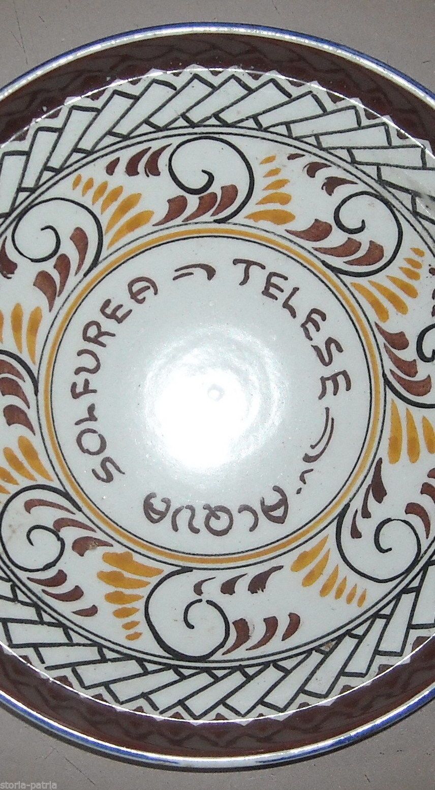 Piatto In Ceramica Pubblicitario Telese Terme