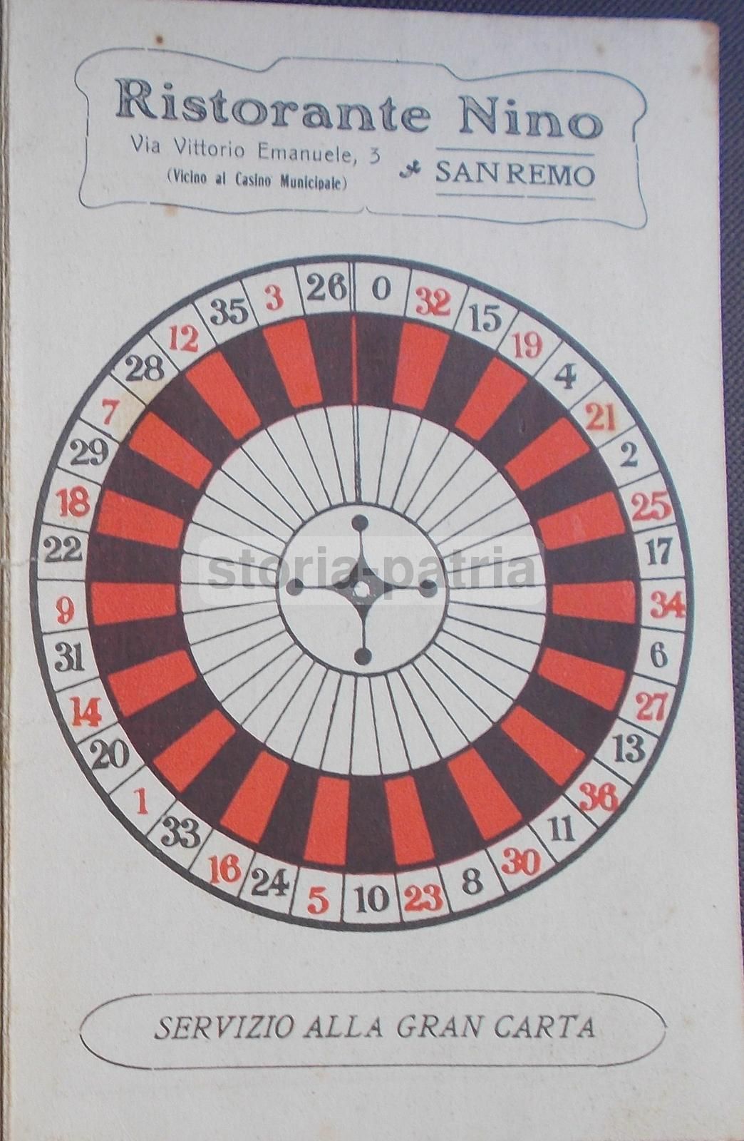 Pubblicità Ristorante Nino San Remo, Tableau Des Voisins, Anni '30