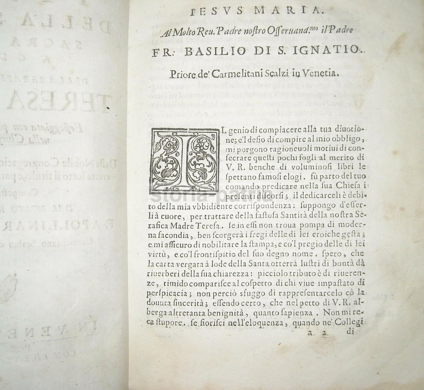 Santa Teresa Di Gesù, Sacra Novena, Venezia 1701, Carmelitani Scalzi