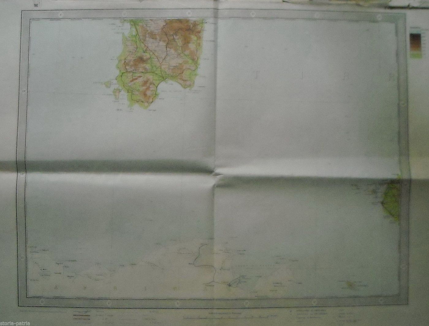 Carta Ipsometrica Sardegna, Sicilia E Tunisia 1921 (Foglio 5)