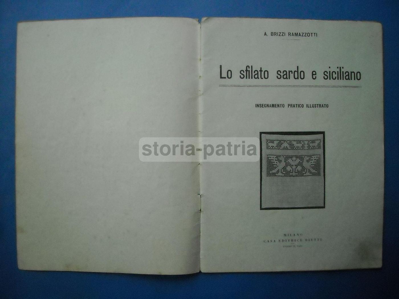 Lo Sfilato Sardo E Siciliano Di Amelia Brizzi Ramazzotti, 1931