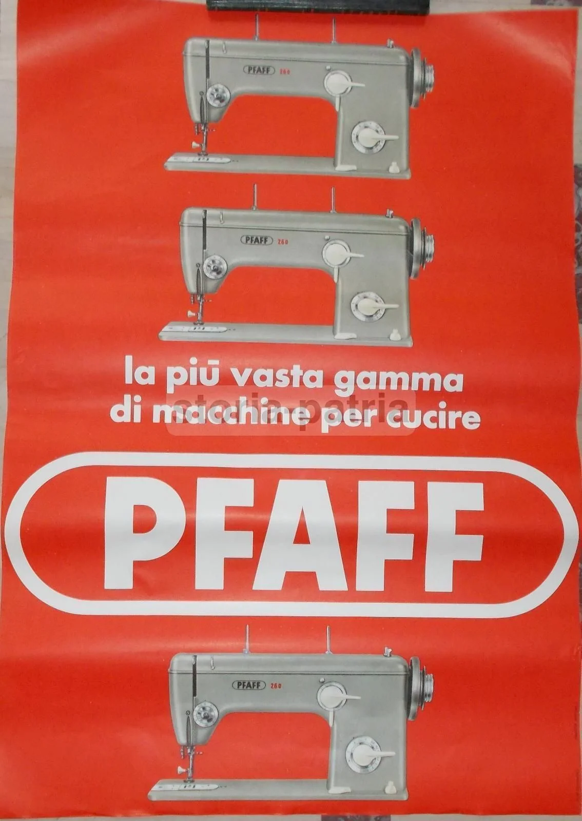 Pfaff Sewing Machines Advertising Poster, 1970s