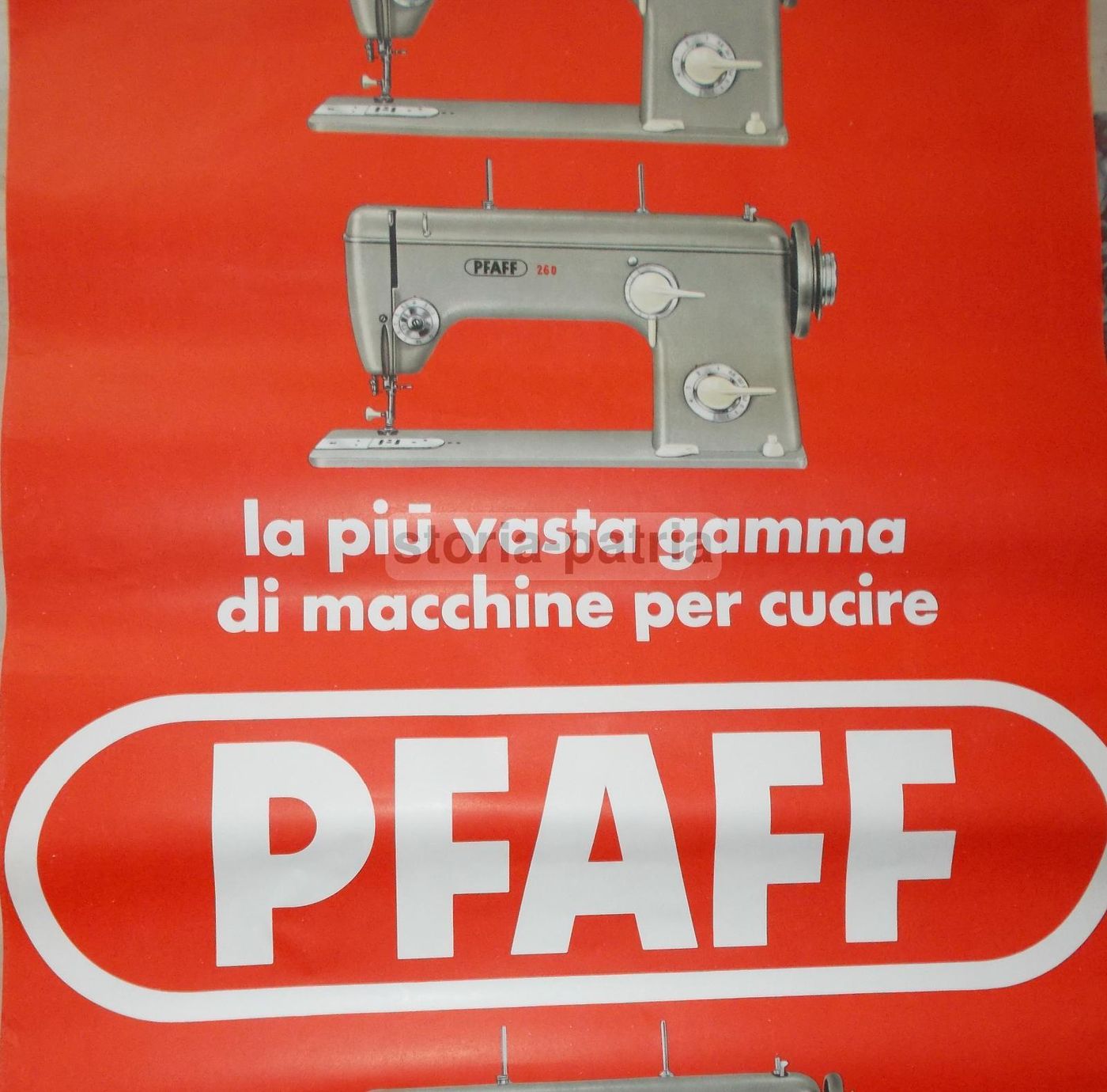 Manifesto Pubblicitario Pfaff: Macchine Per Cucire (anni '70)