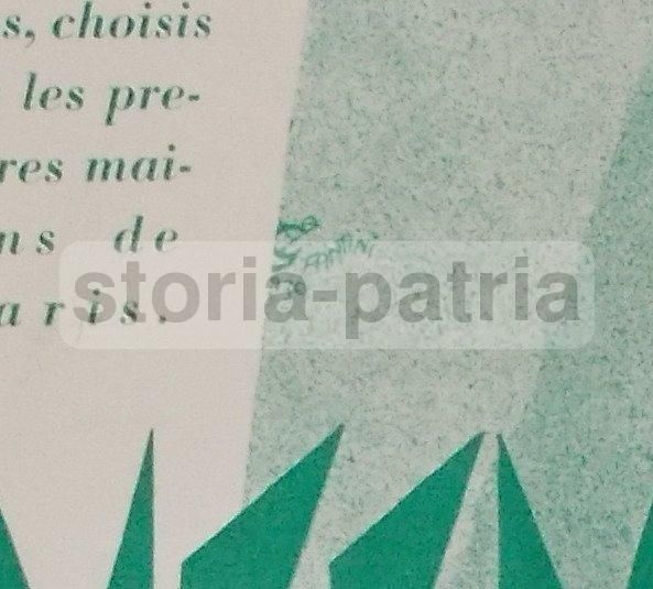 Pubblicità Sartoria Madame Bucchi, Roma 1930. Grafica Futurista