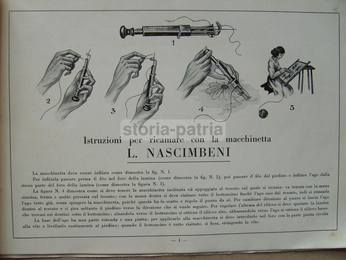 Catalogo Nascimbeni Ricami In Rilievo Montecatini, Anni '30