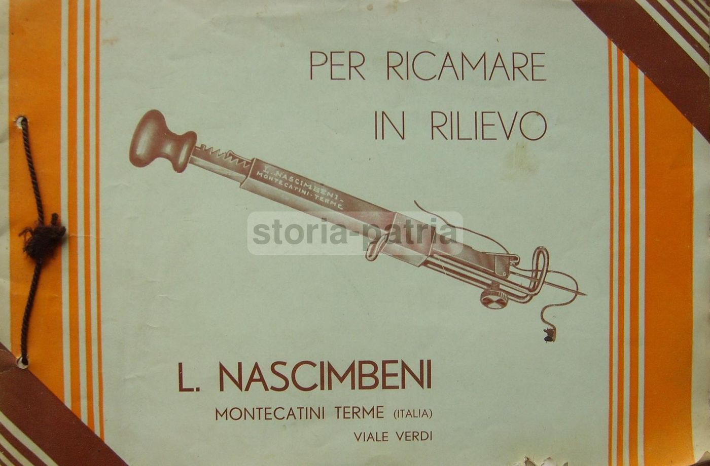 Catalogo Nascimbeni Ricami In Rilievo Montecatini, Anni '30