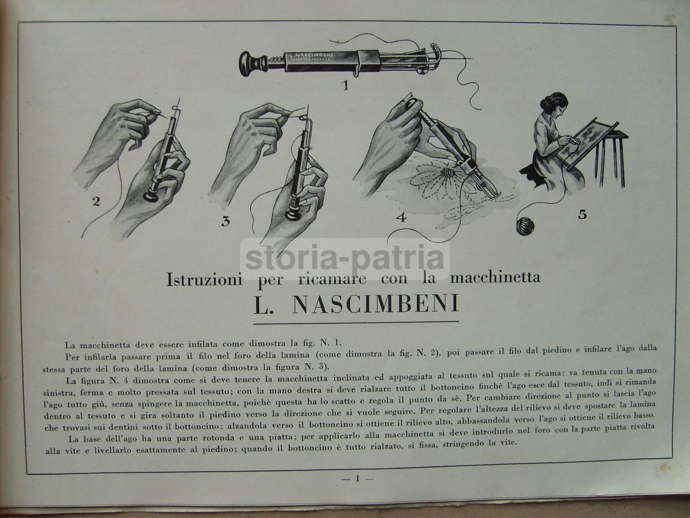 Catalogo Nascimbeni Ricami In Rilievo Montecatini, Anni '30