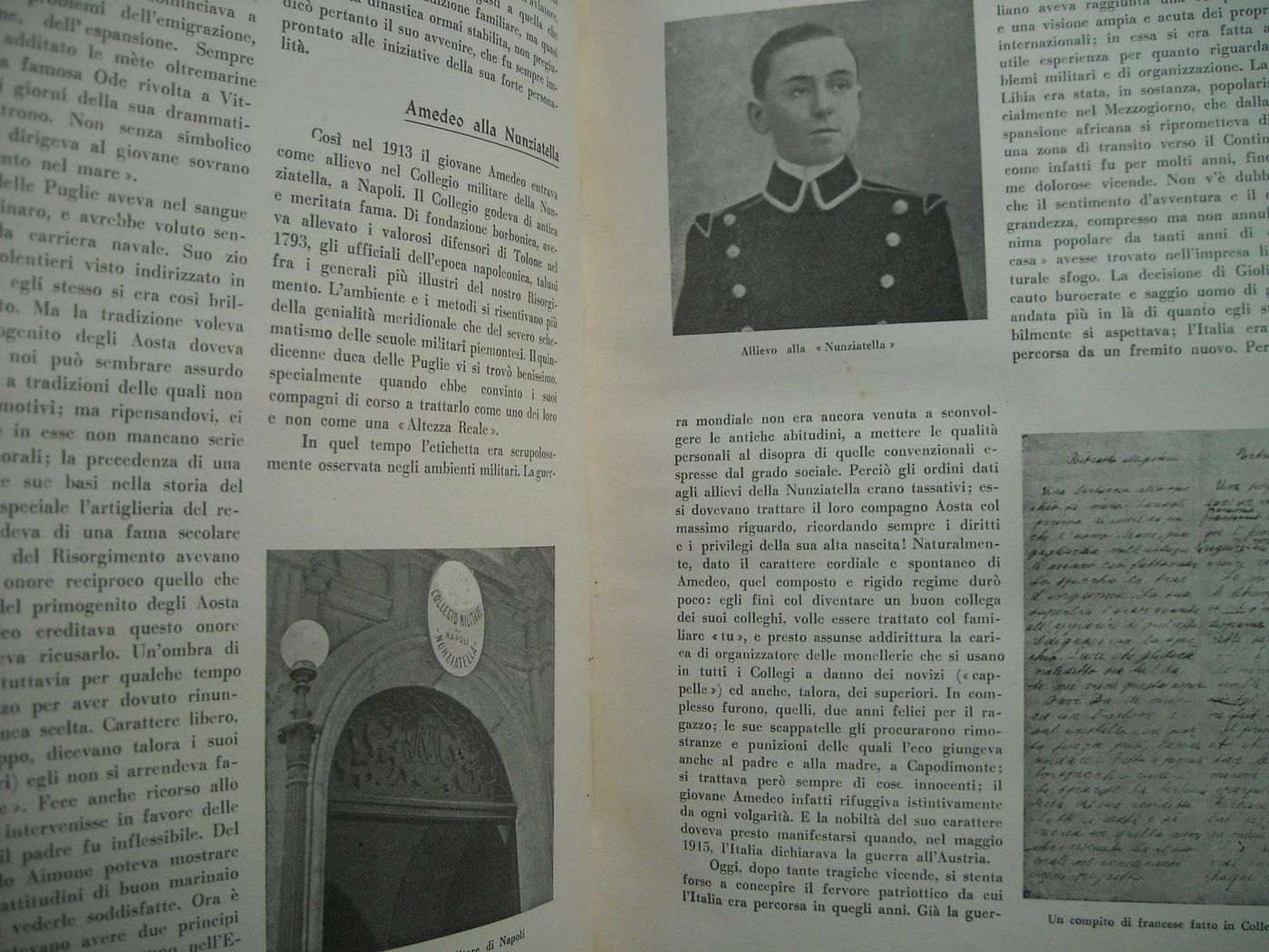 Amedeo Duca d'Aosta 1953 Savoia Militaria Africa Colonie Aviazione