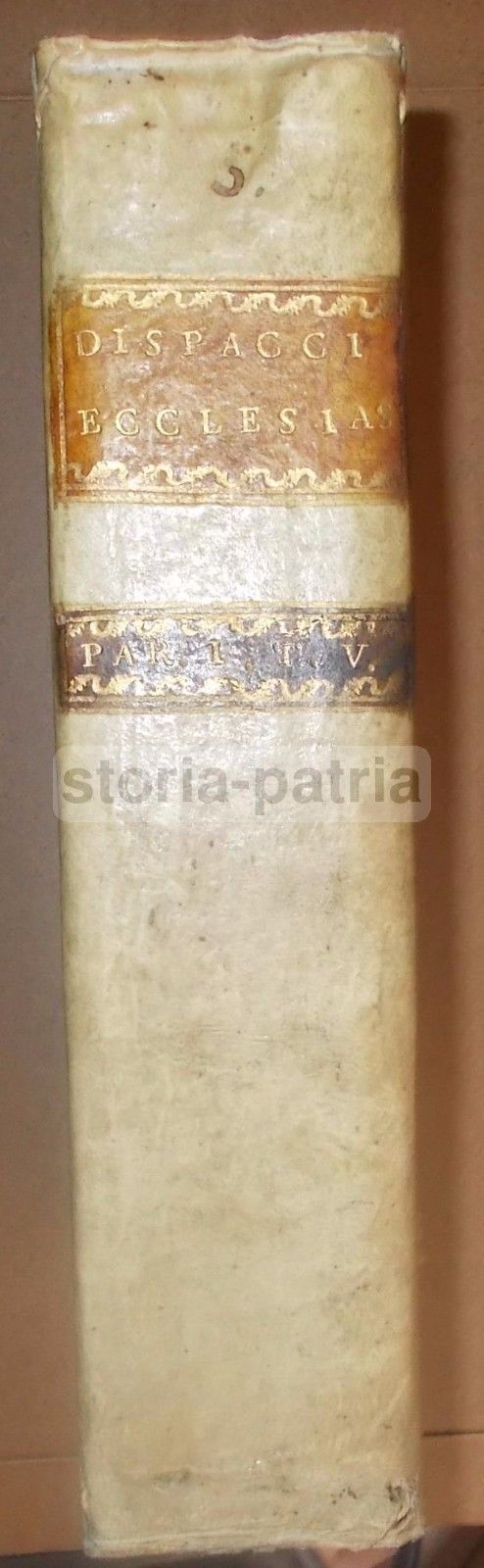 Scatola Libro Antica In Pergamena, Metà XVIII Secolo