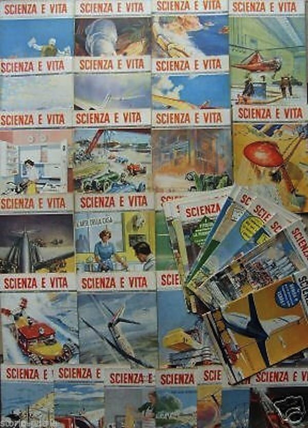 Rivista Scienza E Vita 1949 1955: Collezione Di 55 Fascicoli d'Epoca