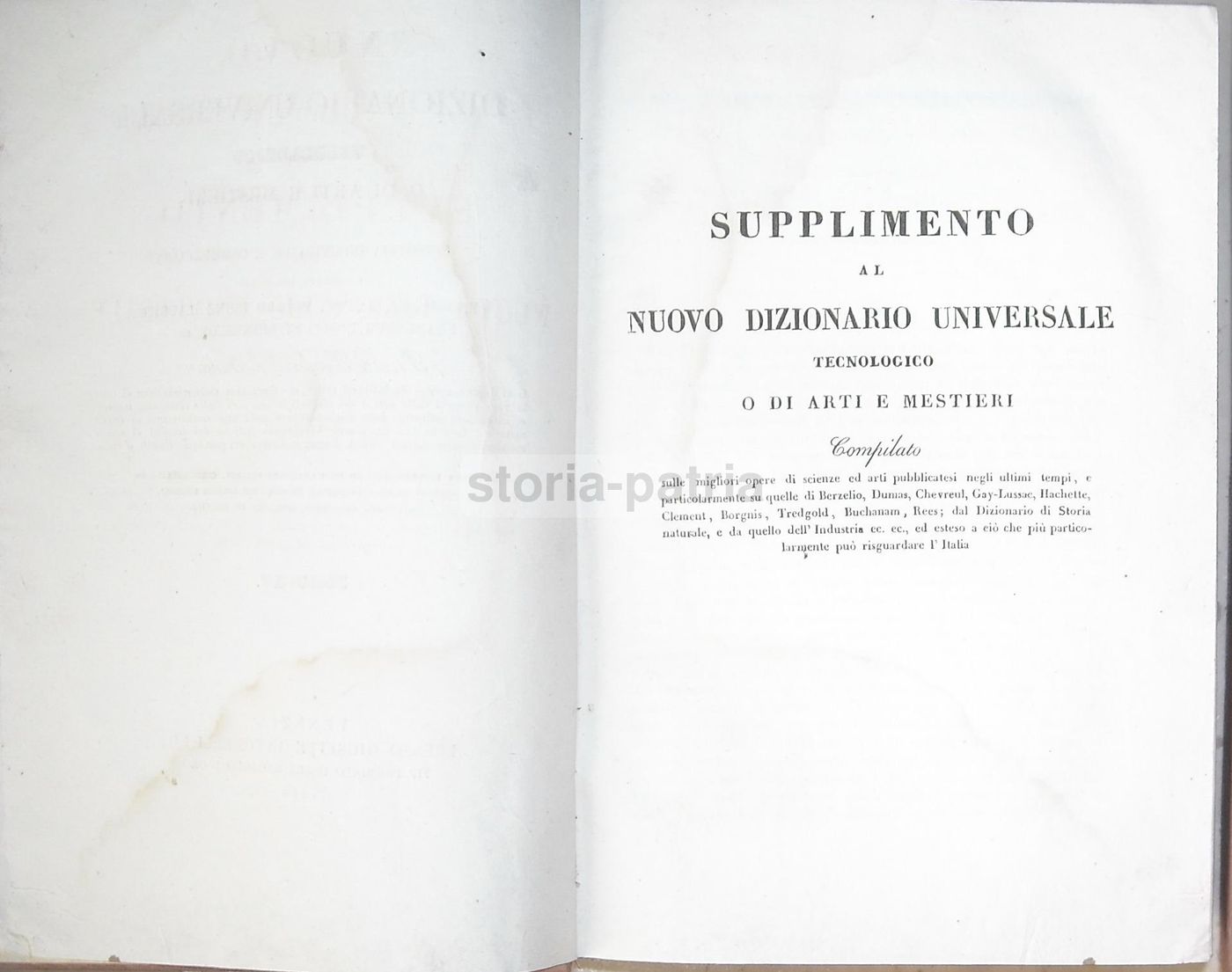 Nuovo Dizionario Universale Tecnologico O Di Arti E Mestieri (1830 1854)