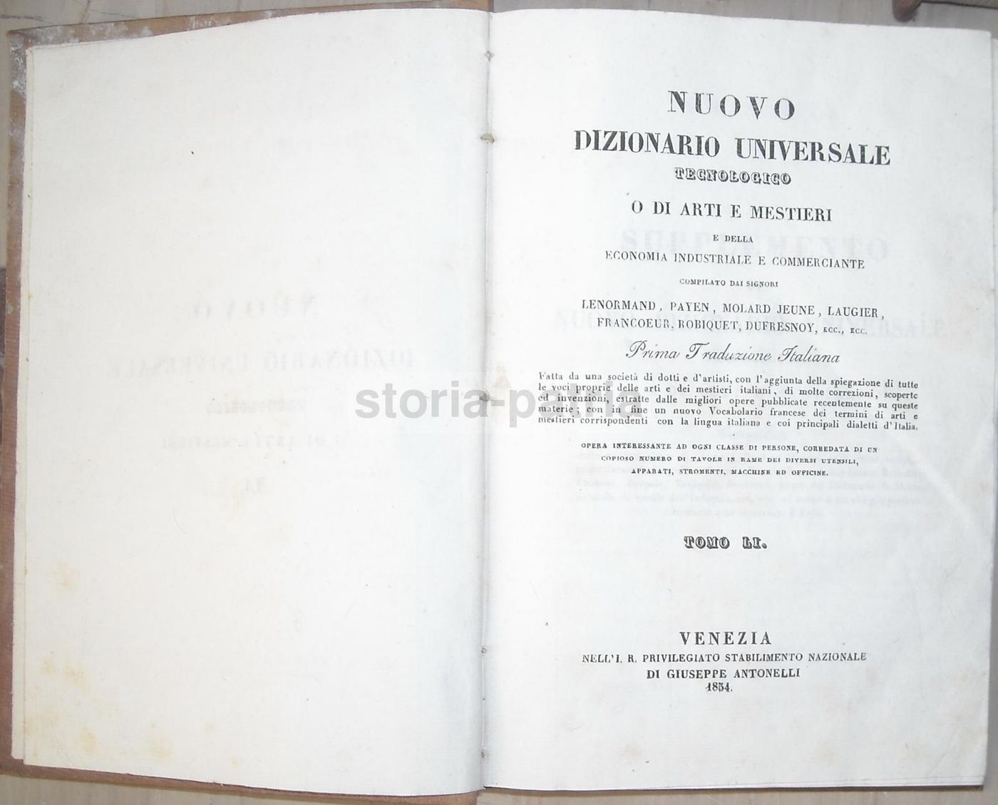 Nuovo Dizionario Universale Tecnologico O Di Arti E Mestieri (1830 1854)