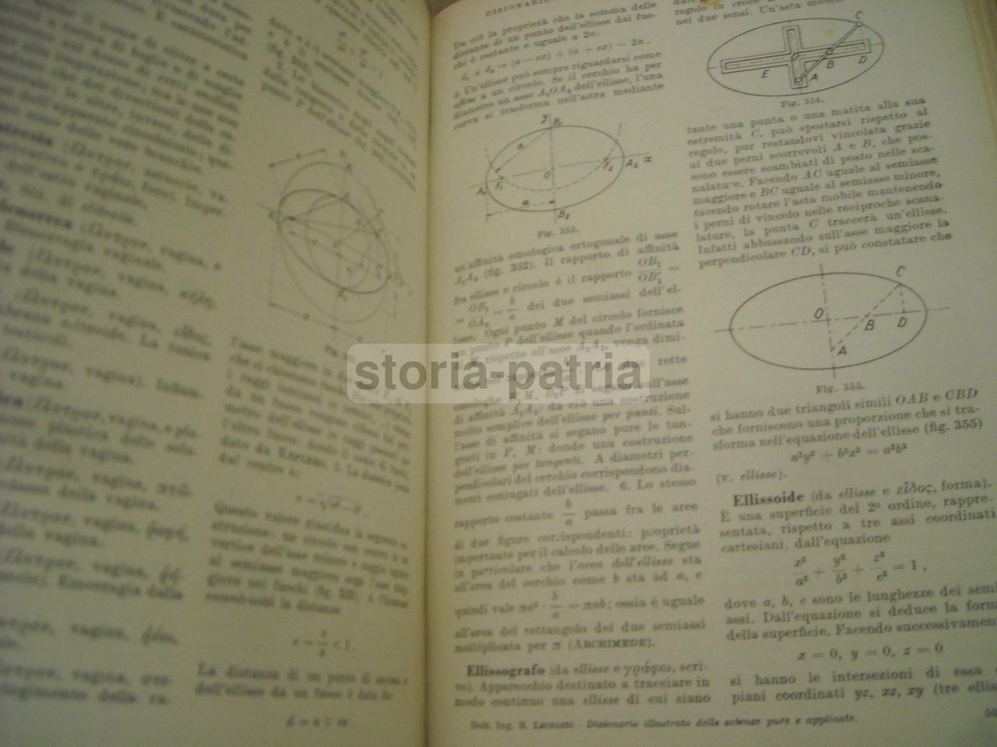 Dizionario Illustrato Delle Scienze Pure E Applicate, Hoepli 1935 1938