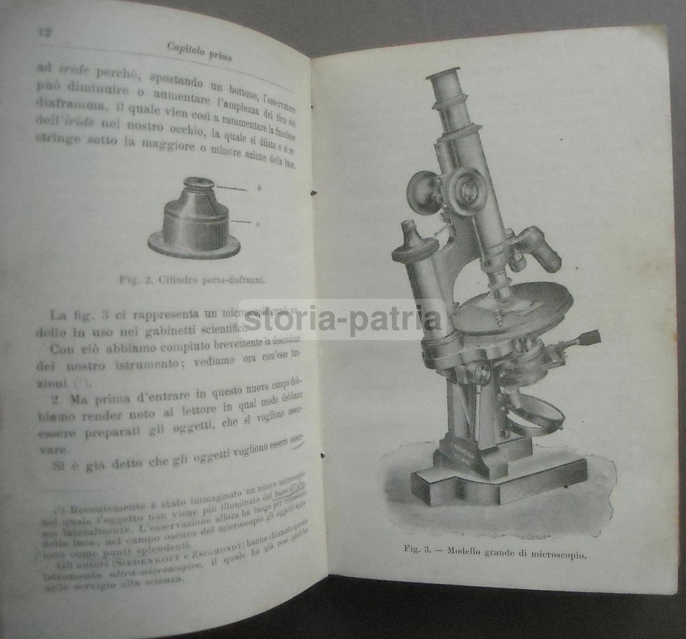 Il Microscopio   Camillo Acqua (1907)   Manuale Hoepli