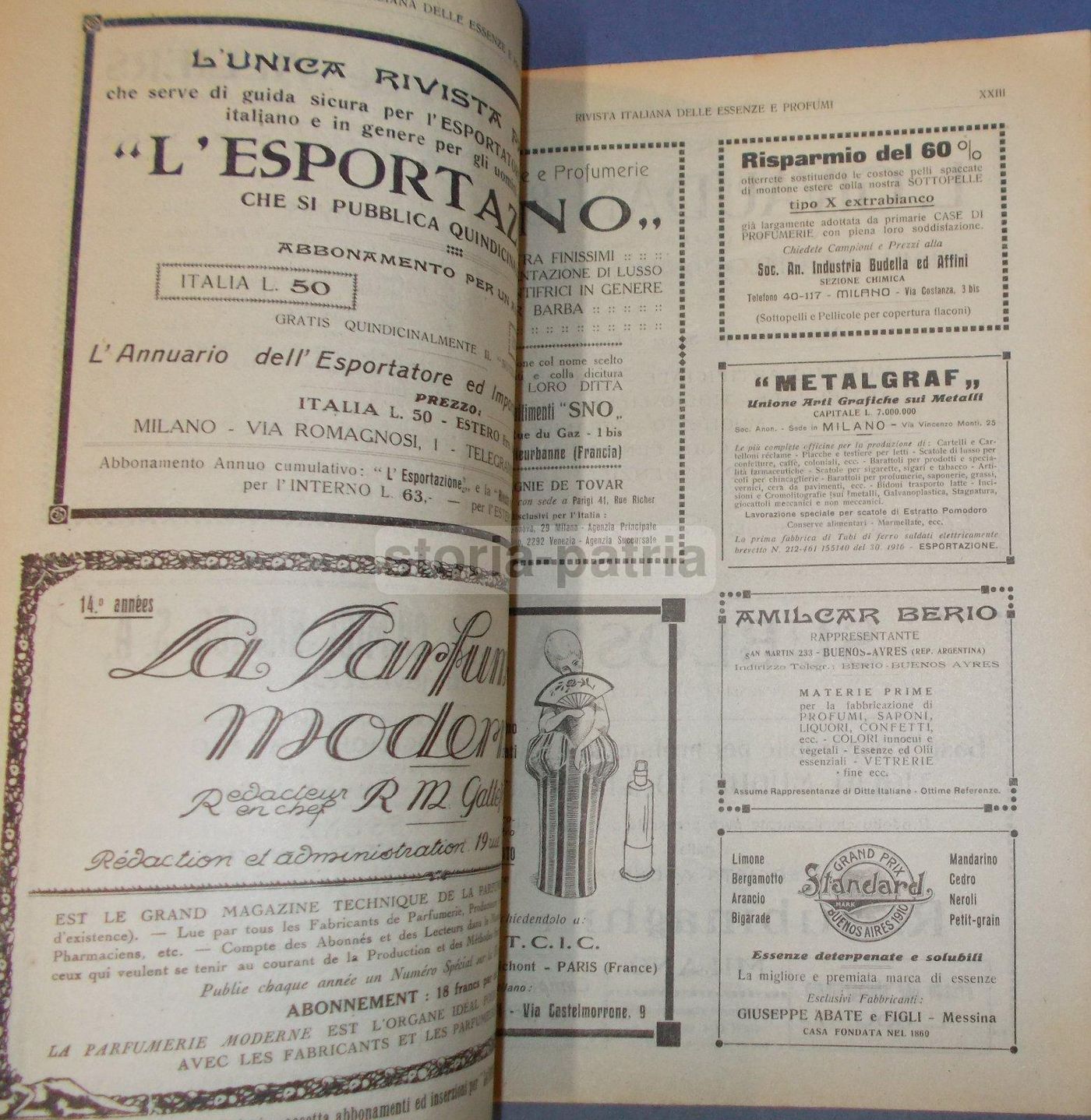 Rivista Italiana Delle Essenze E Profumi, 1921