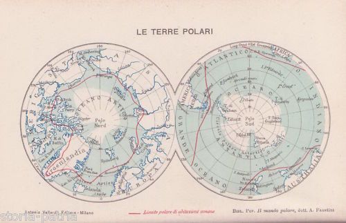 Il Mondo Polare Di A. Faustini, 1924 (Vallardi)   Esplorazioni Polari