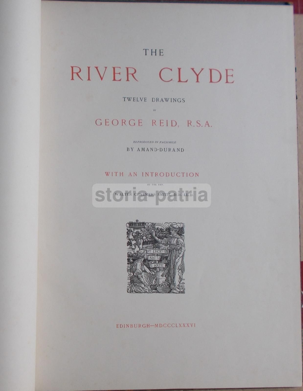 Scozia Fiume Clyde 11 Stampe Antiche Edimburgo Glasgow 1886