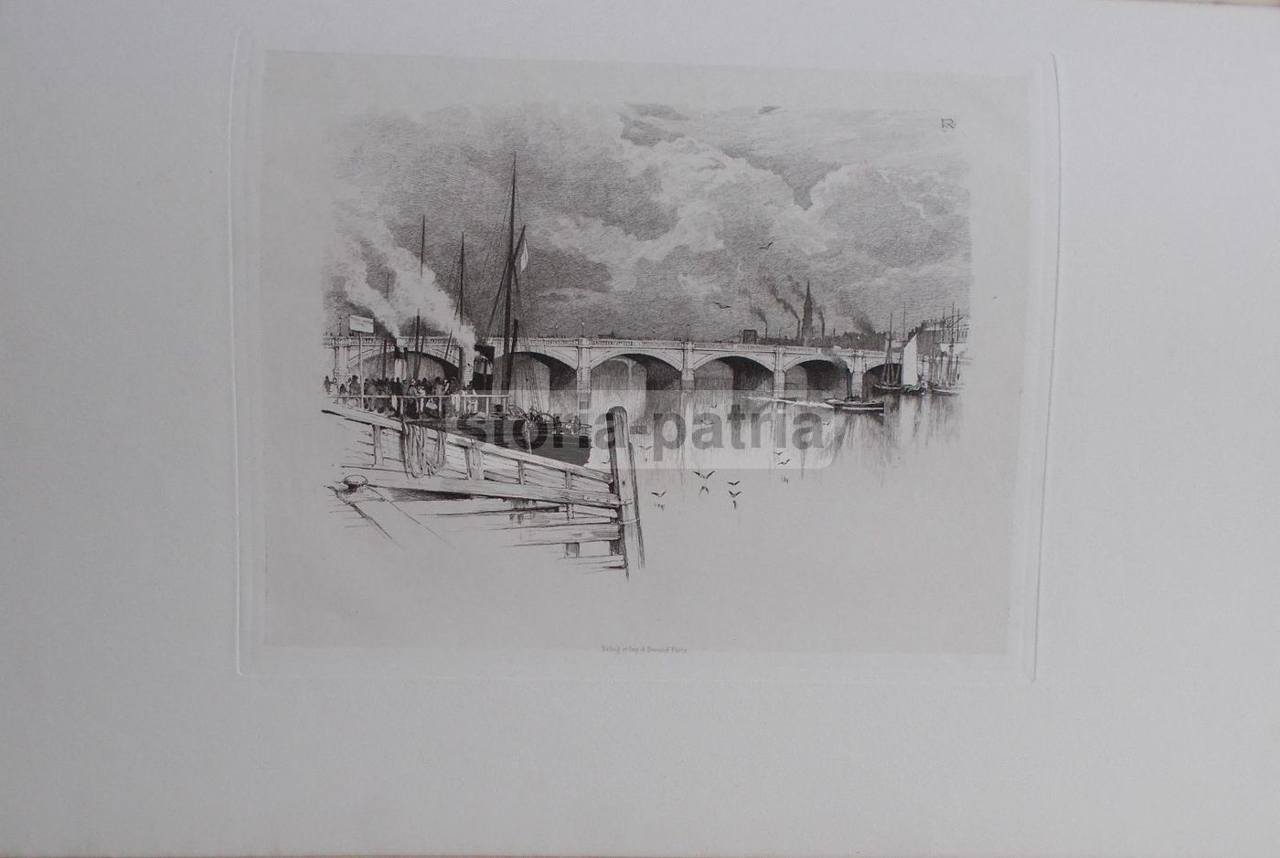 Scozia Fiume Clyde 11 Stampe Antiche Edimburgo Glasgow 1886
