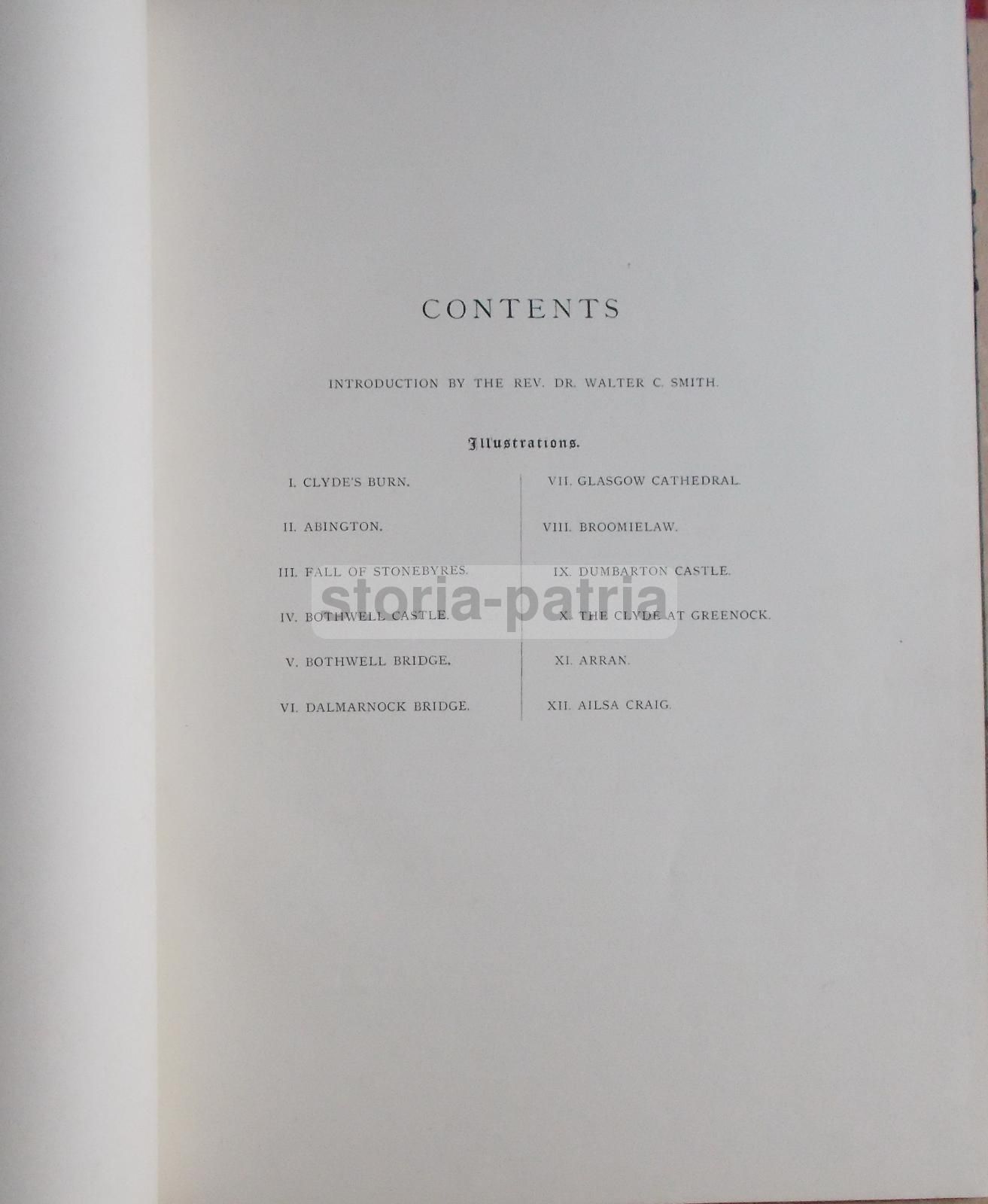 Scozia Fiume Clyde 11 Stampe Antiche Edimburgo Glasgow 1886