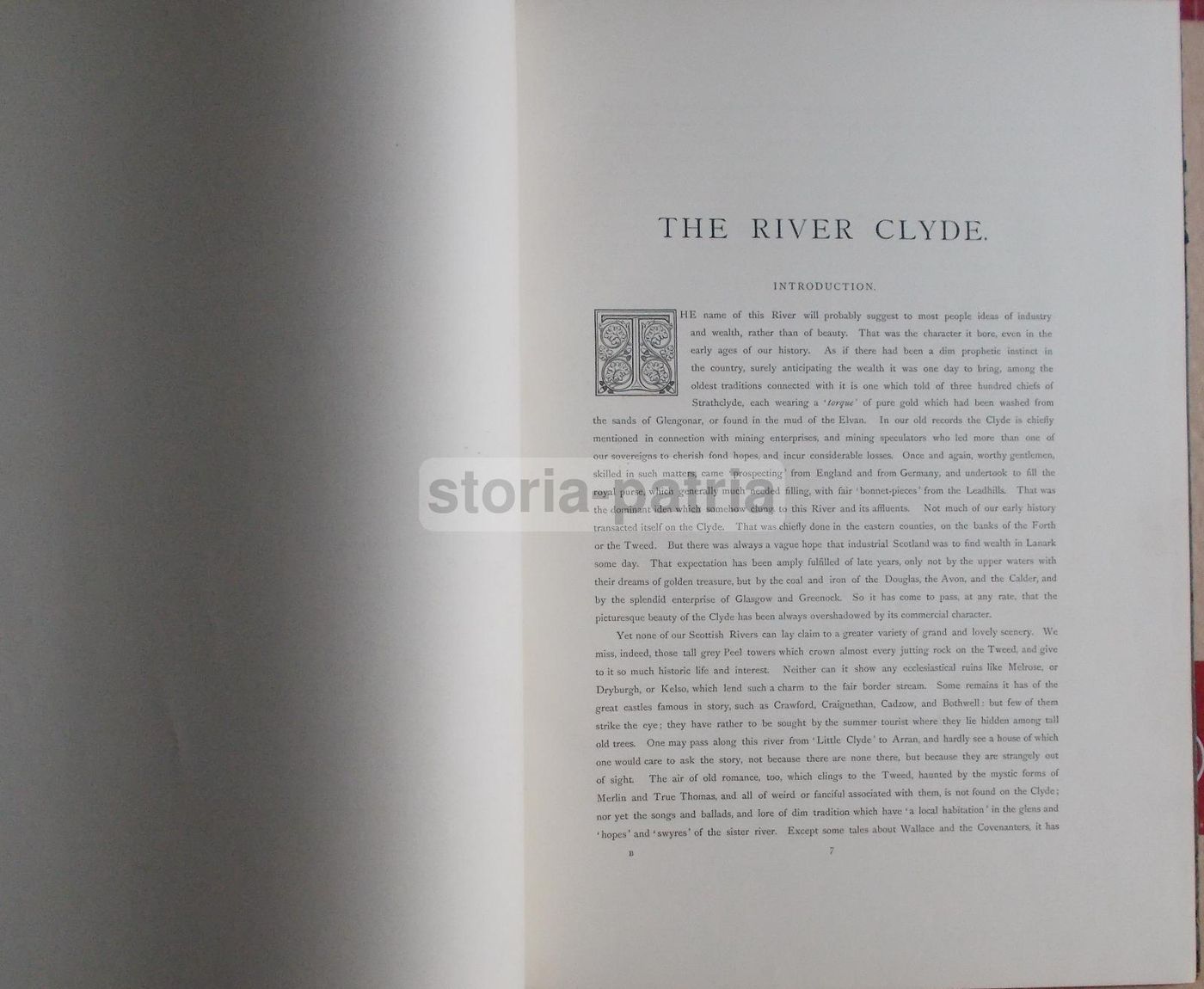 Scozia Fiume Clyde 11 Stampe Antiche Edimburgo Glasgow 1886